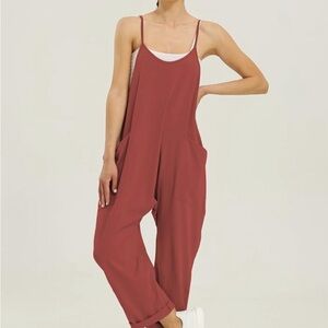 NEW | VOHOTO | SOFT BAGGY OVERALLS | RUST ORANGE | COMFY CASUAL | MEDIUM
